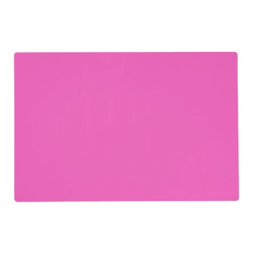 Solid color rosy pink placemat