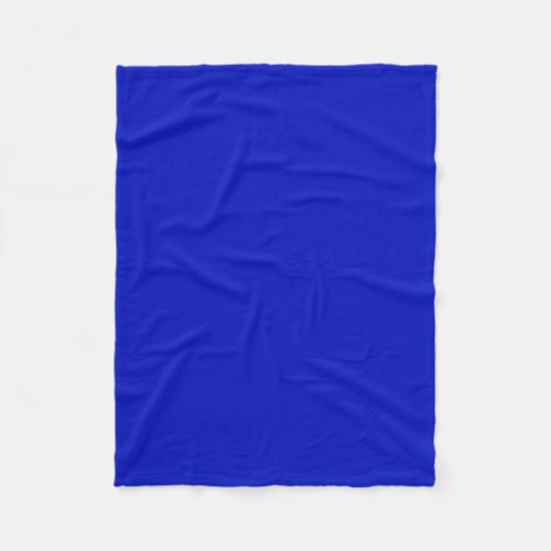 Solid Color Royal Blue Fleece Blanket