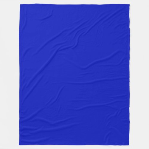 Solid Color Royal Blue Fleece Blanket