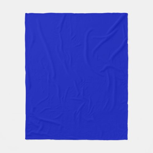 Solid Color Royal Blue Fleece Blanket
