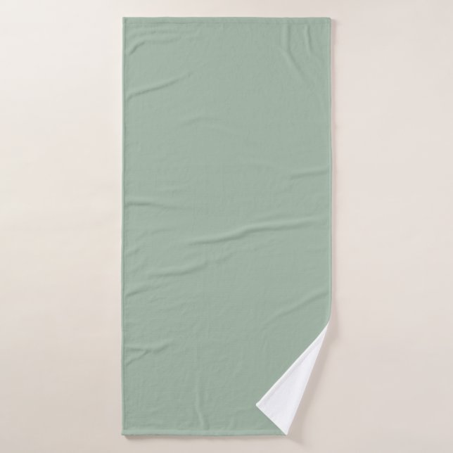 Solid color Sage Mist light green Bath Towel (Bath Towel)