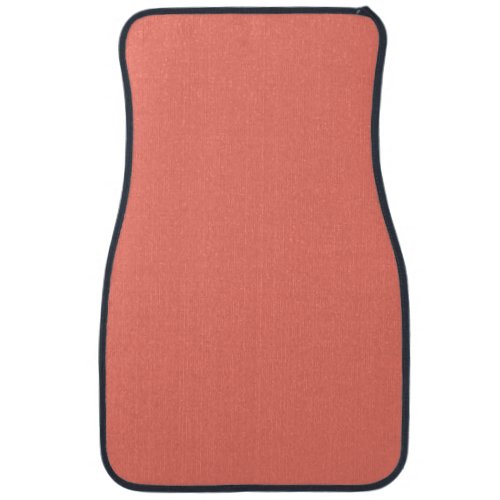 Solid color salmon coral car floor mat