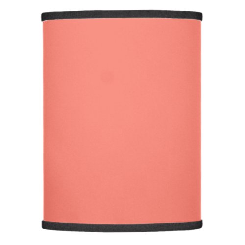 Solid color salmon coral lamp shade