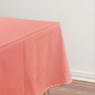 Solid color salmon coral tablecloth