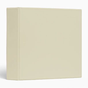 Solid Color: Sand Beige 3 Ring Binder
