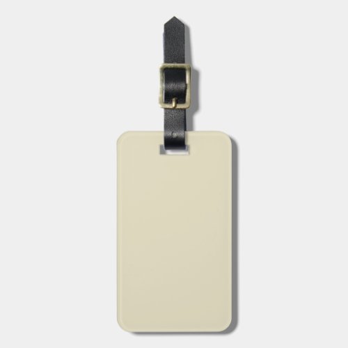 Solid Color Sand Beige Luggage Tag