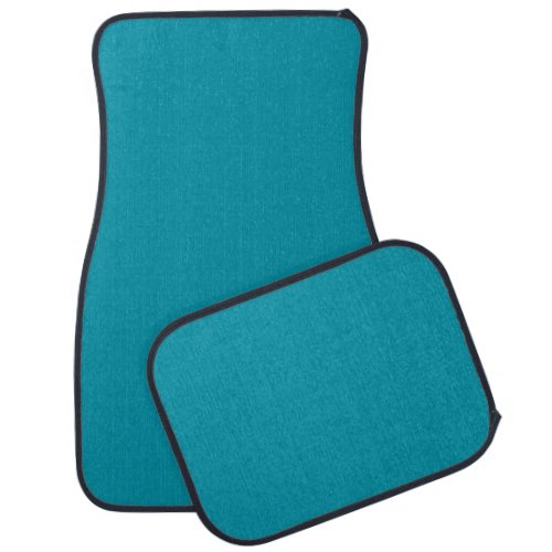 Solid color seaside teal car floor mat