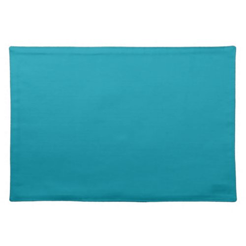 Solid color seaside teal cloth placemat