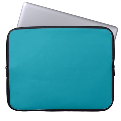 Solid color seaside teal laptop sleeve