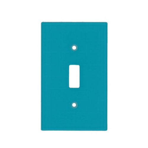 Solid color seaside teal light switch cover