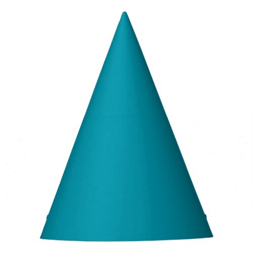 Solid color seaside teal party hat