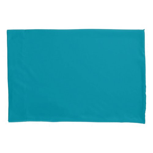 Solid color seaside teal pillow case