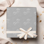 Solid Color Silver - Mr & Mrs Wedding Favors Wrapping Paper<br><div class="desc">A beautiful color with chic fonts make a statement piece for a reception favor. Items are easier to customize when you replace all text and photos first. If your art still needs to be adjusted, click on the Customize This button. This will take you to a design area where you...</div>