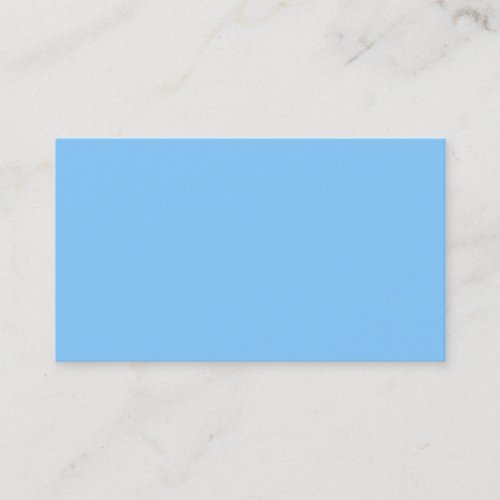 Solid Color Sky Blue Business Card