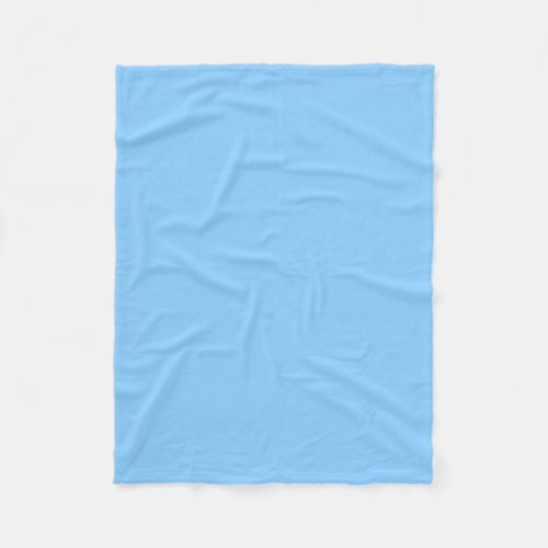 Solid Color Sky Blue Fleece Blanket