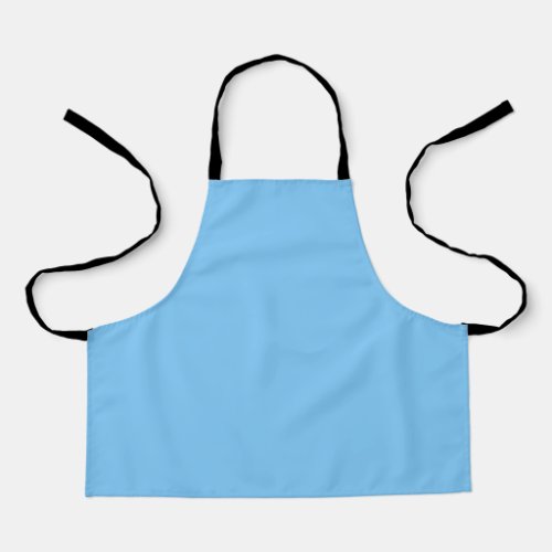 Solid color sky light blue apron