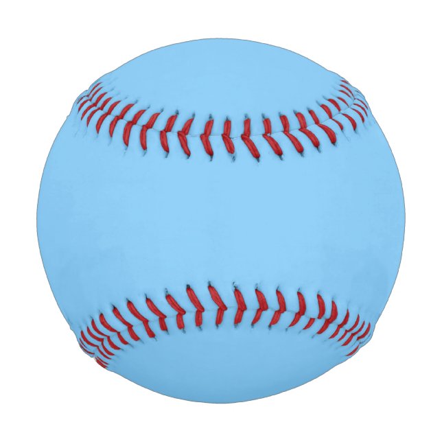 Solid color sky light blue baseball (Front)