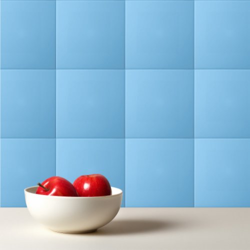 Solid color sky light blue ceramic tile
