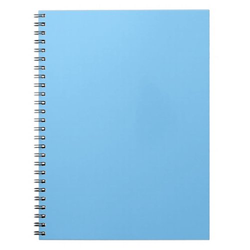 Solid color sky light blue notebook