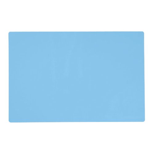 Solid color sky light blue placemat