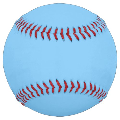 Solid color sky light blue softball