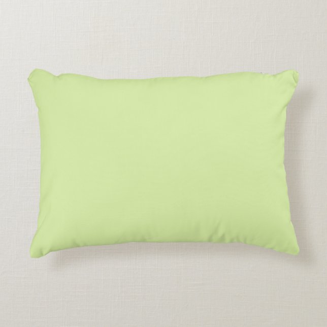 Solid color soft honeydew green accent pillow (Front)