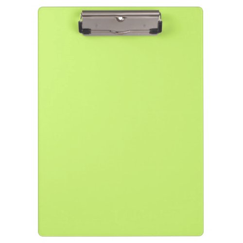 Solid color soft light lime green clipboard