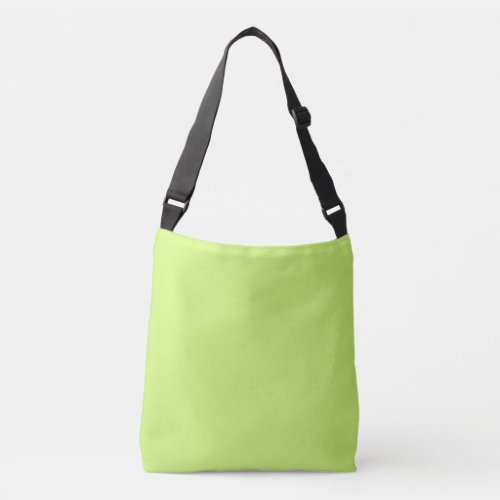 Solid color soft light lime green crossbody bag