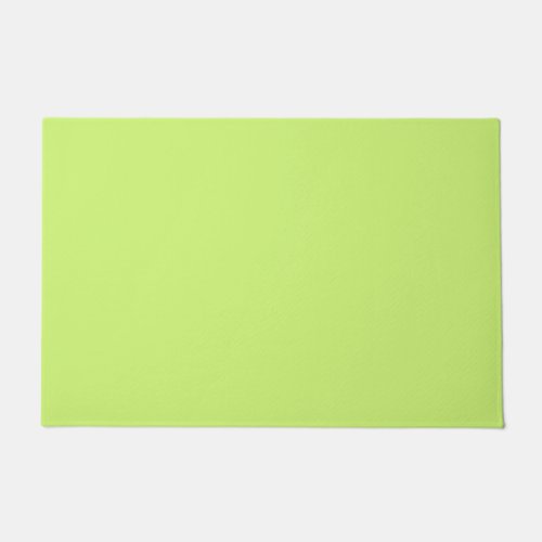 Solid color soft light lime green doormat