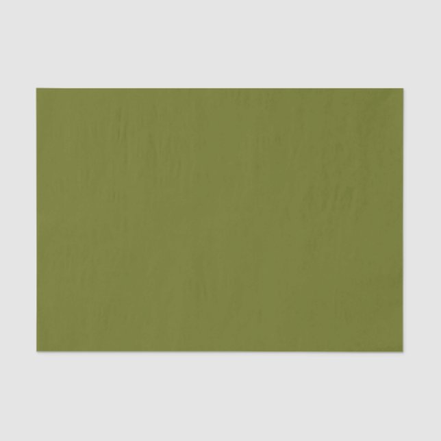 Solid Color - Soft Olive Green Tissue Paper (Front)