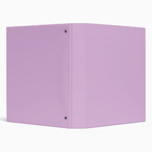 Solid color soft orchid pastel purple lilac 3 ring binder