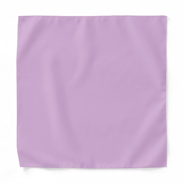 Solid color soft orchid pastel purple lilac bandana (Front)