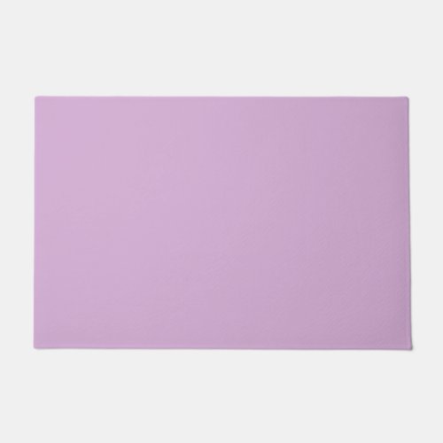Solid color soft orchid pastel purple lilac doormat