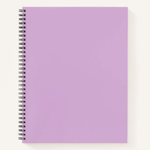 Solid color soft orchid pastel purple lilac notebook