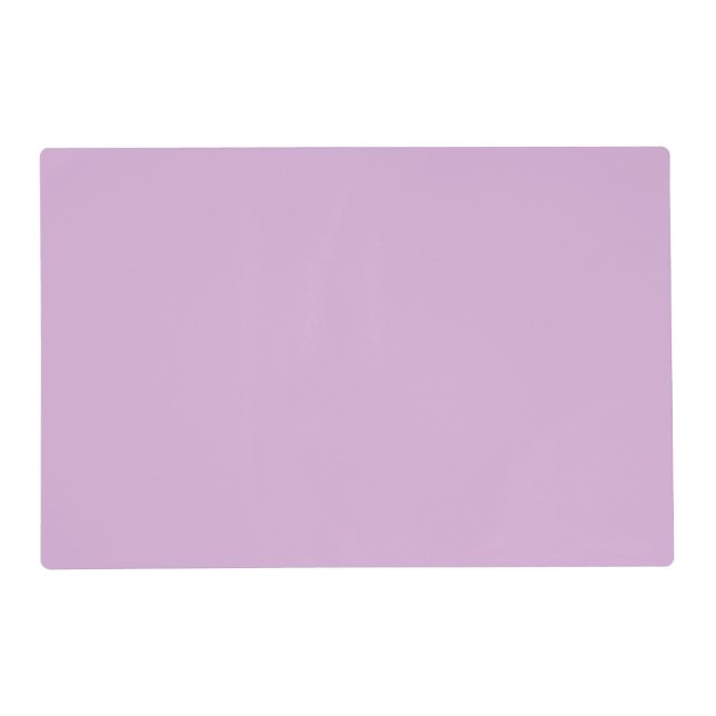 Solid color soft orchid pastel purple lilac placemat (Front)