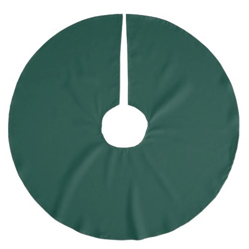 solid color spruce dark green brushed polyester tree skirt