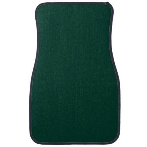 Solid color spruce dark green car floor mat