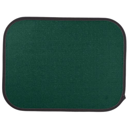 Solid color spruce dark green car floor mat