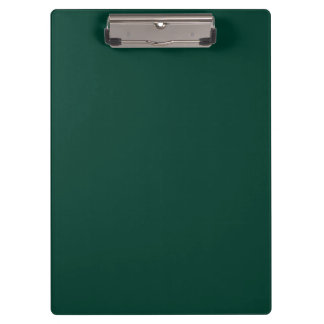 Solid color spruce dark green clipboard