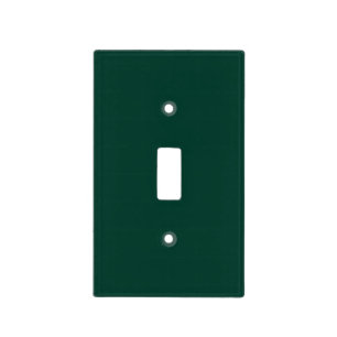 Solid color spruce dark green light switch cover