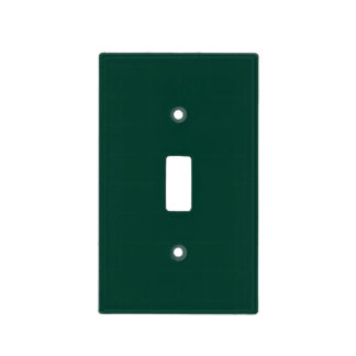 Solid color spruce dark green light switch cover