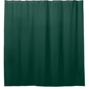 Solid color spruce dark green shower curtain