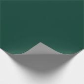 Solid color spruce dark green wrapping paper (Corner)