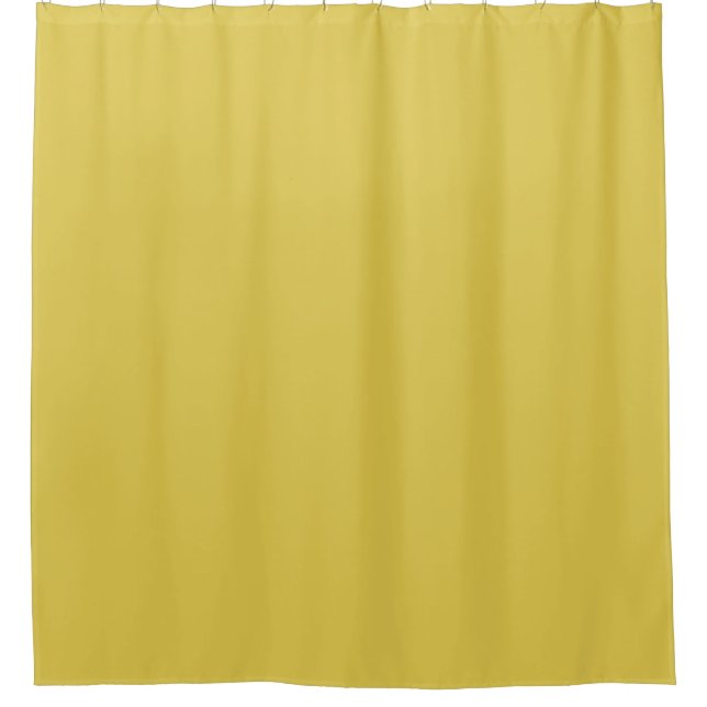 solid color sunny yellow shower curtain (Front)