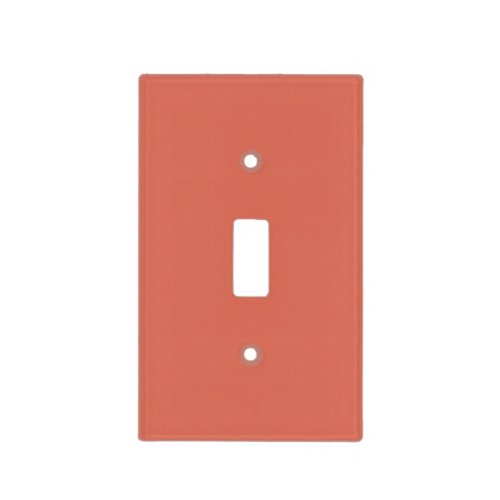 Solid color terracotta brown light switch cover