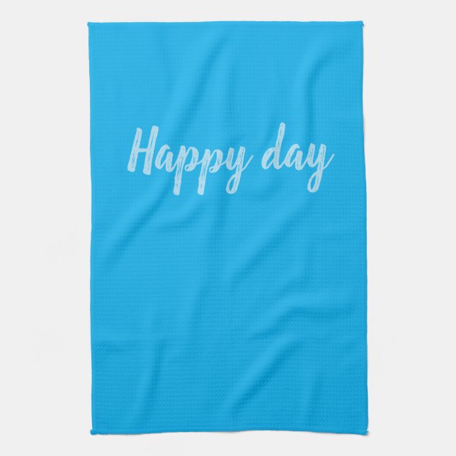 Solid Color Text Template  Kitchen Towel (Vertical)