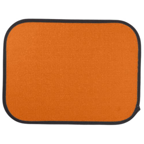 Solid color tiger orange car floor mat