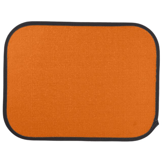 Solid color tiger orange car floor mat (Rear)