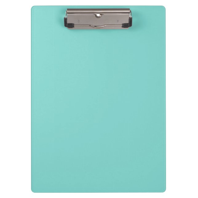 Solid Color: Turquoise Aqua Clipboard (Front)