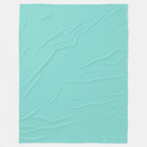 Solid Color Turquoise Aqua Fleece Blanket